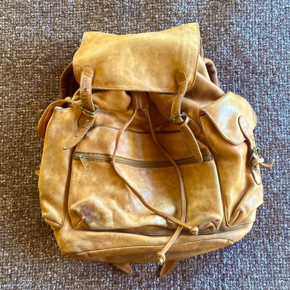 Vintage Leather Rucksack/Backpack